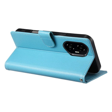 DF-012 For Honor 300 Case Litchi Texture Leather Magnetic Clasp Wallet Stand Phone Cover