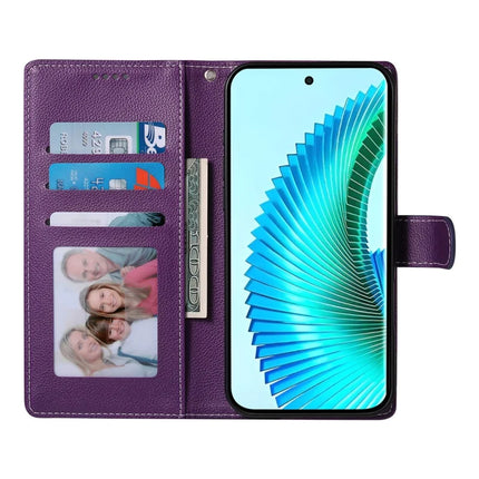 DF-012 Case for Honor X60 Pro 5G / X9c 5G / Magic7 Lite 5G Leather Cover Litchi Texture Wallet Stand Phone Shell