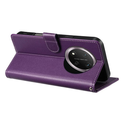 DF-012 Case for Honor X60 Pro 5G / X9c 5G / Magic7 Lite 5G Leather Cover Litchi Texture Wallet Stand Phone Shell