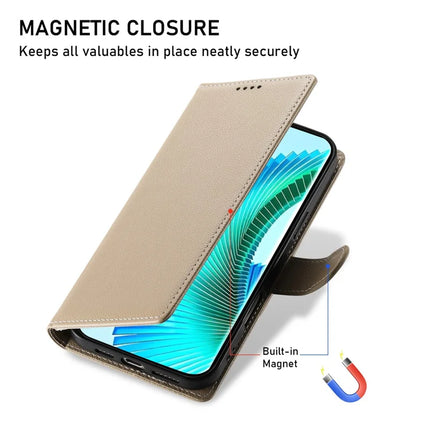 DF-012 Case for Honor X60 Pro 5G / X9c 5G / Magic7 Lite 5G Leather Cover Litchi Texture Wallet Stand Phone Shell