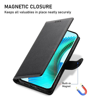 DF-012 Case for Honor X60 Pro 5G / X9c 5G / Magic7 Lite 5G Leather Cover Litchi Texture Wallet Stand Phone Shell