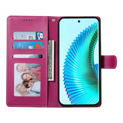 DF-012 Case for Honor X60 Pro 5G / X9c 5G / Magic7 Lite 5G Leather Cover Litchi Texture Wallet Stand Phone Shell