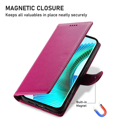 DF-012 Case for Honor X60 Pro 5G / X9c 5G / Magic7 Lite 5G Leather Cover Litchi Texture Wallet Stand Phone Shell