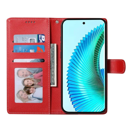 DF-012 Case for Honor X60 Pro 5G / X9c 5G / Magic7 Lite 5G Leather Cover Litchi Texture Wallet Stand Phone Shell