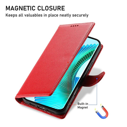 DF-012 Case for Honor X60 Pro 5G / X9c 5G / Magic7 Lite 5G Leather Cover Litchi Texture Wallet Stand Phone Shell