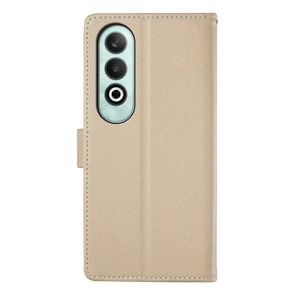 DF-012 For OnePlus Nord CE4 5G Case Litchi Texture Leather Magnetic Clasp Wallet Stand Phone Cover