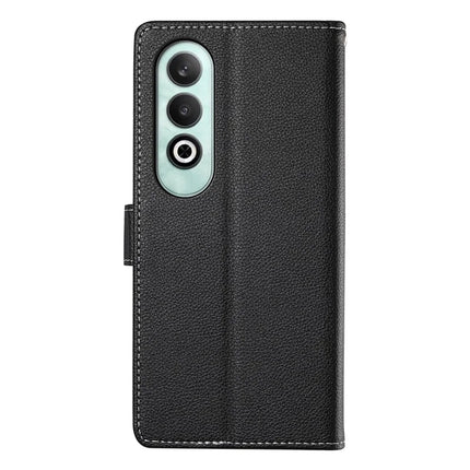 DF-012 For OnePlus Nord CE4 5G Case Litchi Texture Leather Magnetic Clasp Wallet Stand Phone Cover