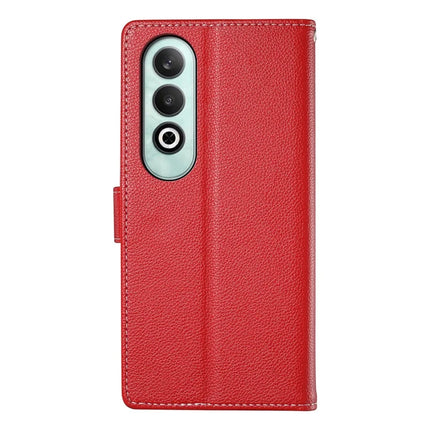 DF-012 For OnePlus Nord CE4 5G Case Litchi Texture Leather Magnetic Clasp Wallet Stand Phone Cover
