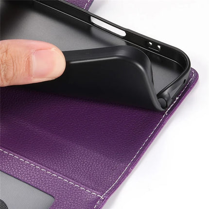 DF-012 For OnePlus Nord CE4 Lite 5G Case Litchi Texture Leather Magnetic Clasp Wallet Stand Phone Cover
