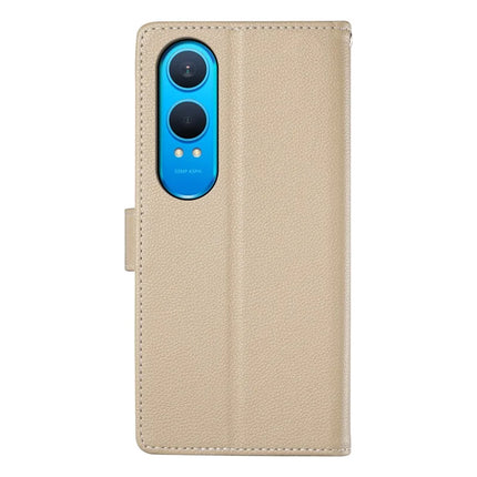 DF-012 For OnePlus Nord CE4 Lite 5G Case Litchi Texture Leather Magnetic Clasp Wallet Stand Phone Cover
