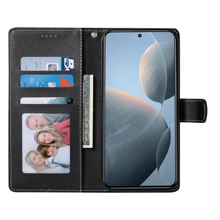 DF-012 For OnePlus Nord CE4 Lite 5G Case Litchi Texture Leather Magnetic Clasp Wallet Stand Phone Cover