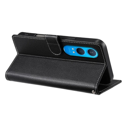 DF-012 For OnePlus Nord CE4 Lite 5G Case Litchi Texture Leather Magnetic Clasp Wallet Stand Phone Cover