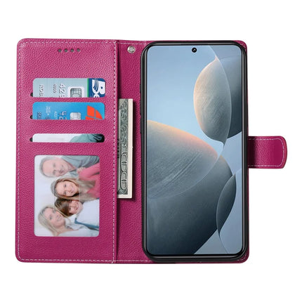 DF-012 For OnePlus Nord CE4 Lite 5G Case Litchi Texture Leather Magnetic Clasp Wallet Stand Phone Cover