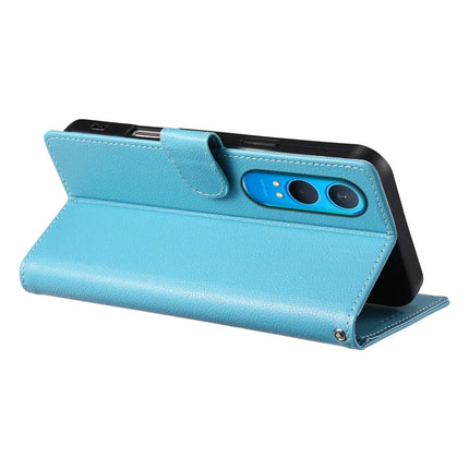DF-012 For OnePlus Nord CE4 Lite 5G Case Litchi Texture Leather Magnetic Clasp Wallet Stand Phone Cover