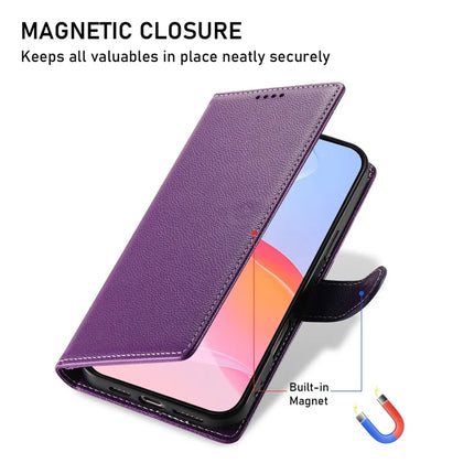 DF-012 For iPhone 16 Pro Case Litchi Texture Leather Wallet Stand Phone Cover