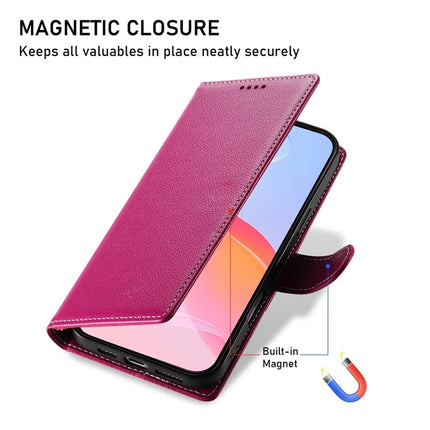 DF-012 For iPhone 16 Pro Case Litchi Texture Leather Wallet Stand Phone Cover