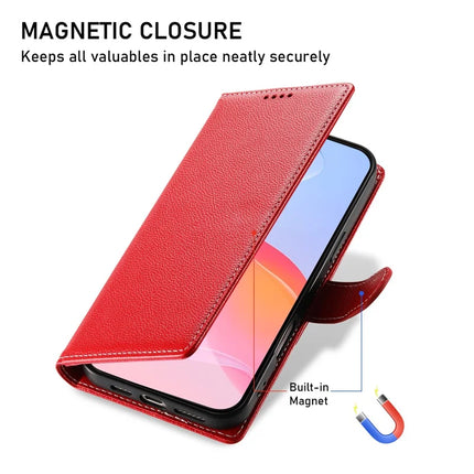 DF-012 For iPhone 16 Pro Case Litchi Texture Leather Wallet Stand Phone Cover