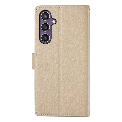 DF-012 For Samsung Galaxy S23 FE Case Litchi Texture Leather Wallet Stand Phone Cover