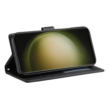 DF-012 For Samsung Galaxy S23 FE Case Litchi Texture Leather Wallet Stand Phone Cover