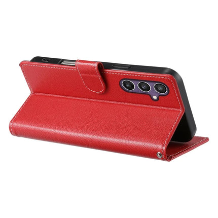 DF-012 For Samsung Galaxy S23 FE Case Litchi Texture Leather Wallet Stand Phone Cover