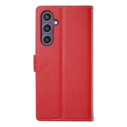 DF-012 For Samsung Galaxy S23 FE Case Litchi Texture Leather Wallet Stand Phone Cover
