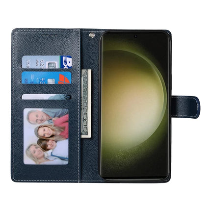 DF-012 For Samsung Galaxy S23 FE Case Litchi Texture Leather Wallet Stand Phone Cover