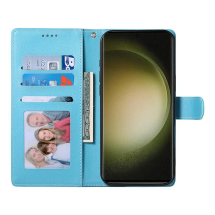 DF-012 For Samsung Galaxy S23 FE Case Litchi Texture Leather Wallet Stand Phone Cover