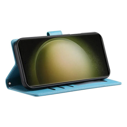 DF-012 For Samsung Galaxy S23 FE Case Litchi Texture Leather Wallet Stand Phone Cover