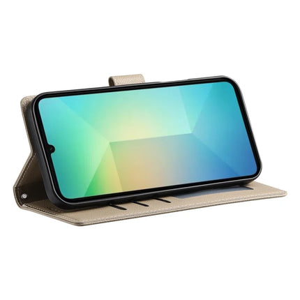 DF-012 For Samsung Galaxy A05 4G Case Litchi Texture Leather Wallet Stand Phone Cover