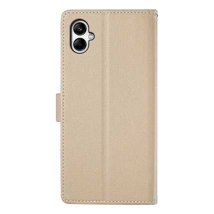 DF-012 For Samsung Galaxy A05 4G Case Litchi Texture Leather Wallet Stand Phone Cover