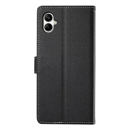 DF-012 For Samsung Galaxy A05 4G Case Litchi Texture Leather Wallet Stand Phone Cover
