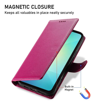 DF-012 For Samsung Galaxy A05 4G Case Litchi Texture Leather Wallet Stand Phone Cover