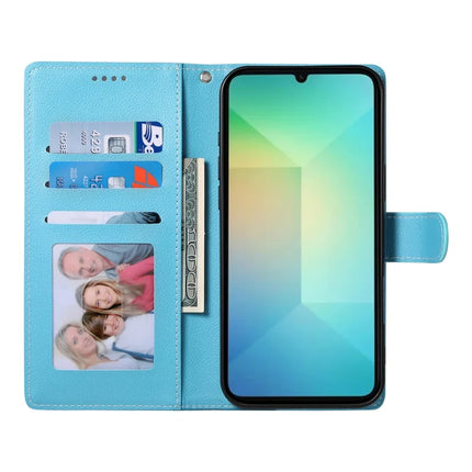 DF-012 For Samsung Galaxy A05 4G Case Litchi Texture Leather Wallet Stand Phone Cover
