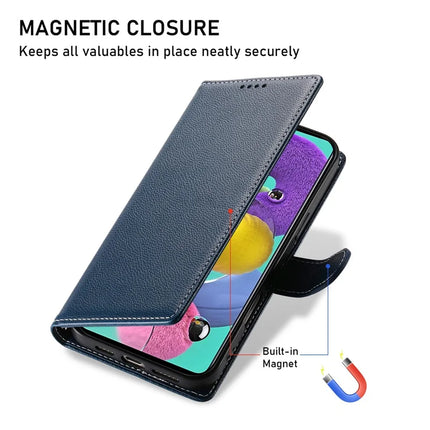 DF-012 For Samsung Galaxy A24 4G (162.1 x 77.6 x 8.3mm) Case Litchi Texture Leather Magnetic Clasp Wallet Stand Phone Cover