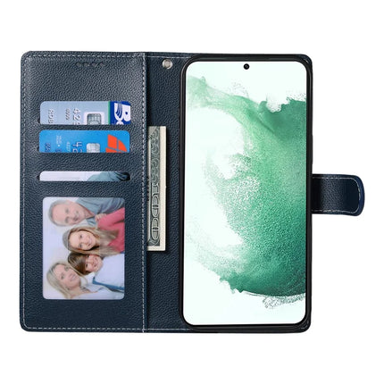 DF-012 For Samsung Galaxy A25 5G (Global) (161.0 x 76.5 x 8.3mm) Case Litchi Texture Leather Wallet Stand Phone Cover