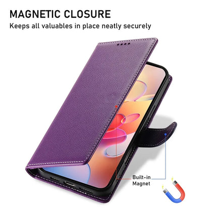 DF-012 For Samsung Galaxy A26 5G Case Litchi Texture Leather Magnetic Clasp Wallet Stand Phone Cover with Wrist Strap