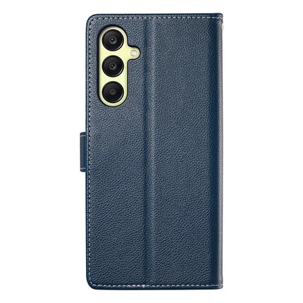 DF-012 For Samsung Galaxy A16 5G / A16 4G Case Litchi Texture Leather Magnetic Clasp Wallet Stand Phone Cover