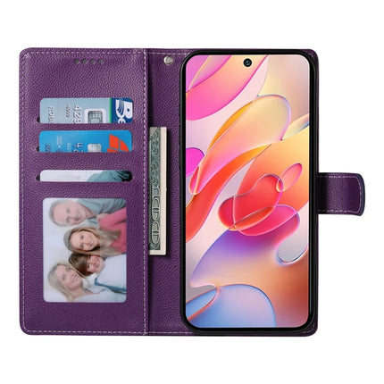 DF-012 For Samsung Galaxy A16 5G / A16 4G Case Litchi Texture Leather Magnetic Clasp Wallet Stand Phone Cover