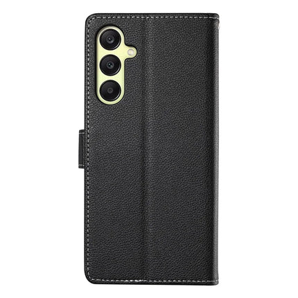 DF-012 For Samsung Galaxy A16 5G / A16 4G Case Litchi Texture Leather Magnetic Clasp Wallet Stand Phone Cover