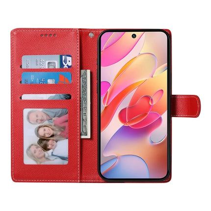 DF-012 For Samsung Galaxy A16 5G / A16 4G Case Litchi Texture Leather Magnetic Clasp Wallet Stand Phone Cover