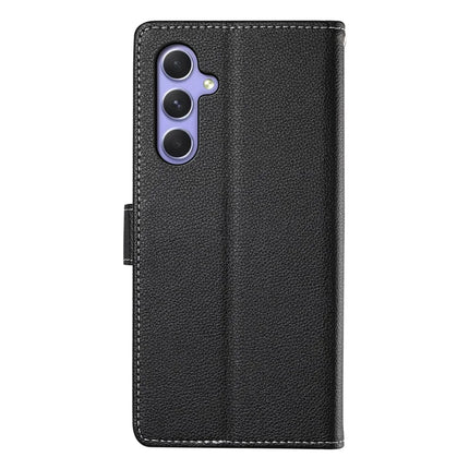 DF-012 For Samsung Galaxy A54 5G Case Litchi Texture Leather Magnetic Clasp Wallet Stand Phone Cover