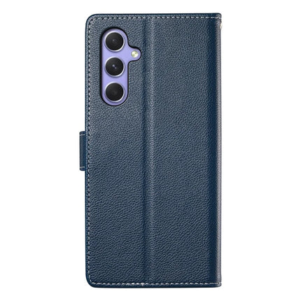 DF-012 For Samsung Galaxy A54 5G Case Litchi Texture Leather Magnetic Clasp Wallet Stand Phone Cover