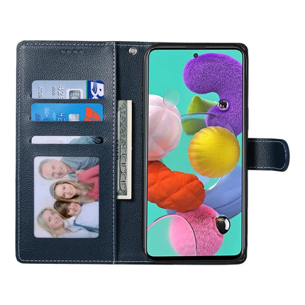 DF-012 For Samsung Galaxy A35 5G Case Litchi Texture Leather Magnetic Clasp Wallet Stand Phone Cover
