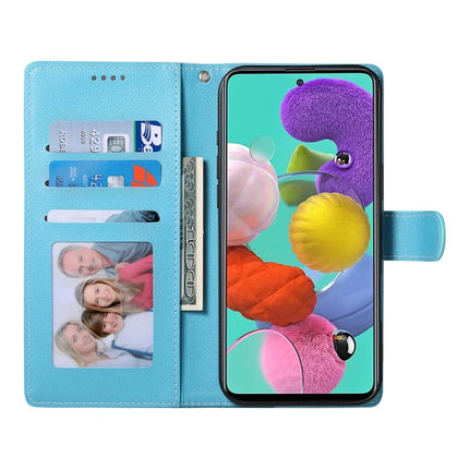DF-012 For Samsung Galaxy A35 5G Case Litchi Texture Leather Magnetic Clasp Wallet Stand Phone Cover