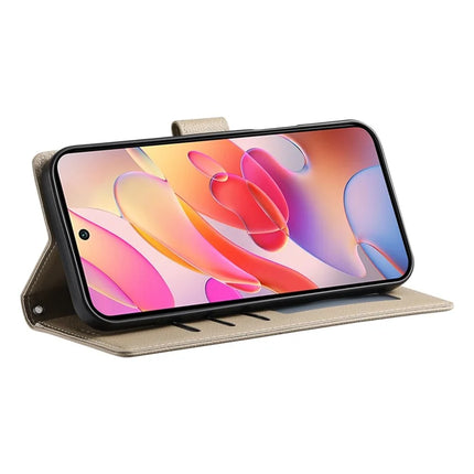 DF-012 For Samsung Galaxy A56 5G / A36 5G Case Litchi Texture Leather Magnetic Clasp Wallet Stand Phone Cover