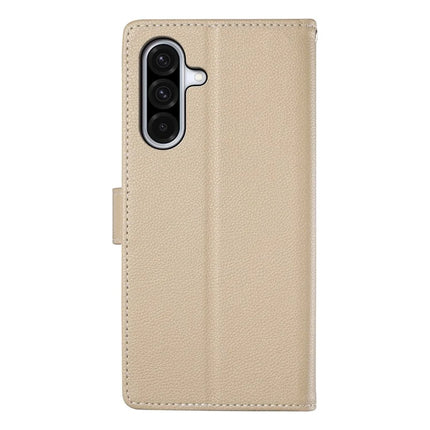 DF-012 For Samsung Galaxy A56 5G / A36 5G Case Litchi Texture Leather Magnetic Clasp Wallet Stand Phone Cover