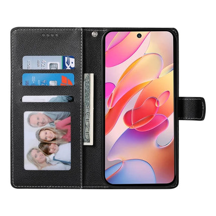 DF-012 For Samsung Galaxy A56 5G / A36 5G Case Litchi Texture Leather Magnetic Clasp Wallet Stand Phone Cover