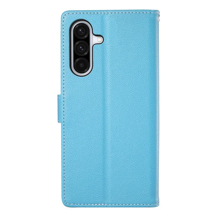 DF-012 For Samsung Galaxy A56 5G / A36 5G Case Litchi Texture Leather Magnetic Clasp Wallet Stand Phone Cover
