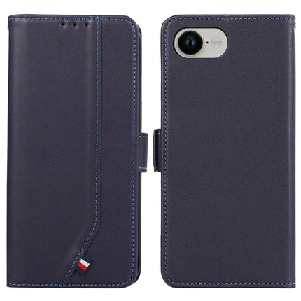 For iPhone 16e Case RFID Blocking Flip Leather Phone Cover - Blue