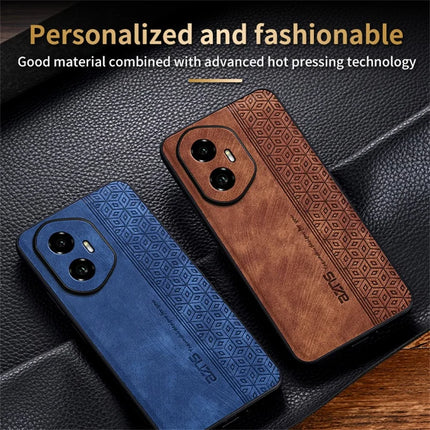 AZNS For Honor 300 Case Protective PU Leather Covered TPU Phone Shell
